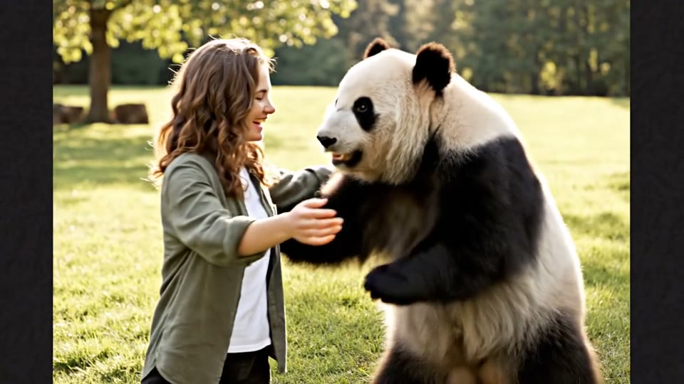 AI Panda Hug Video